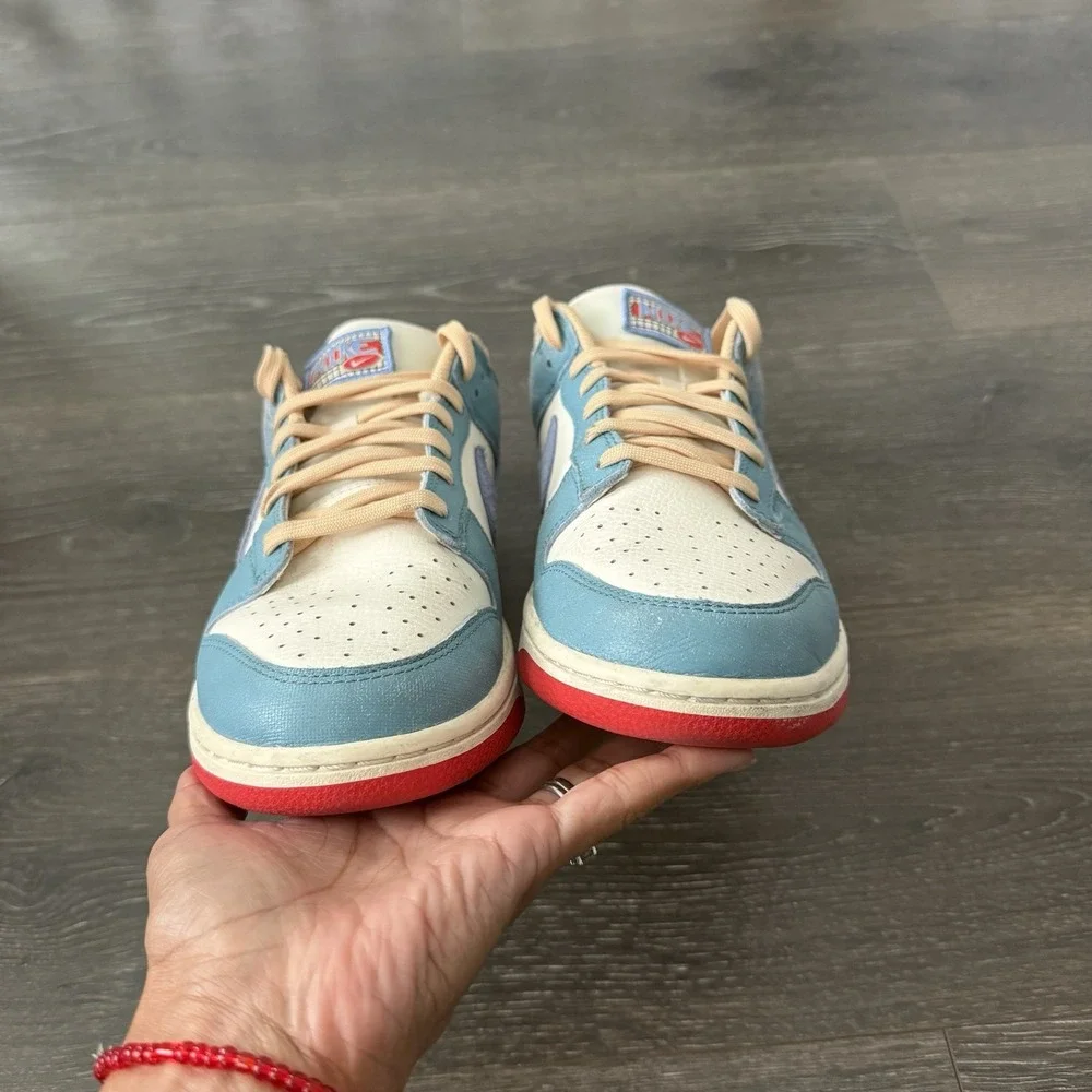 Nike Dunk Low PRM Sketch & Exploration HJ9112-110 Pale Ivory/Royal Pulse Sz 10